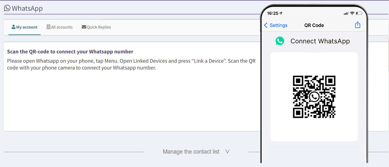TimelinesAI QR code connection for WhatsApp Pipedrive