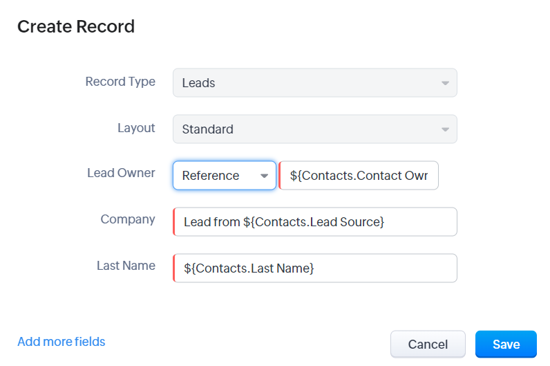 Zoho CRM Integration. Create Leads Deals Based on New Contacts 2